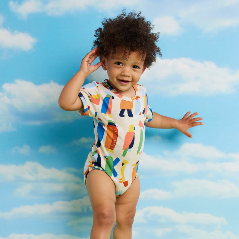 Halcyon Nights SS Bodysuit - Flamin' Galahs