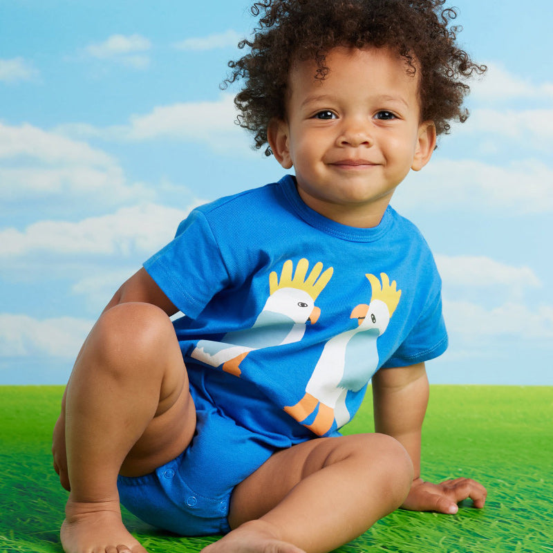 Halcyon Nights SS Bodysuit - Blue Cockatoo