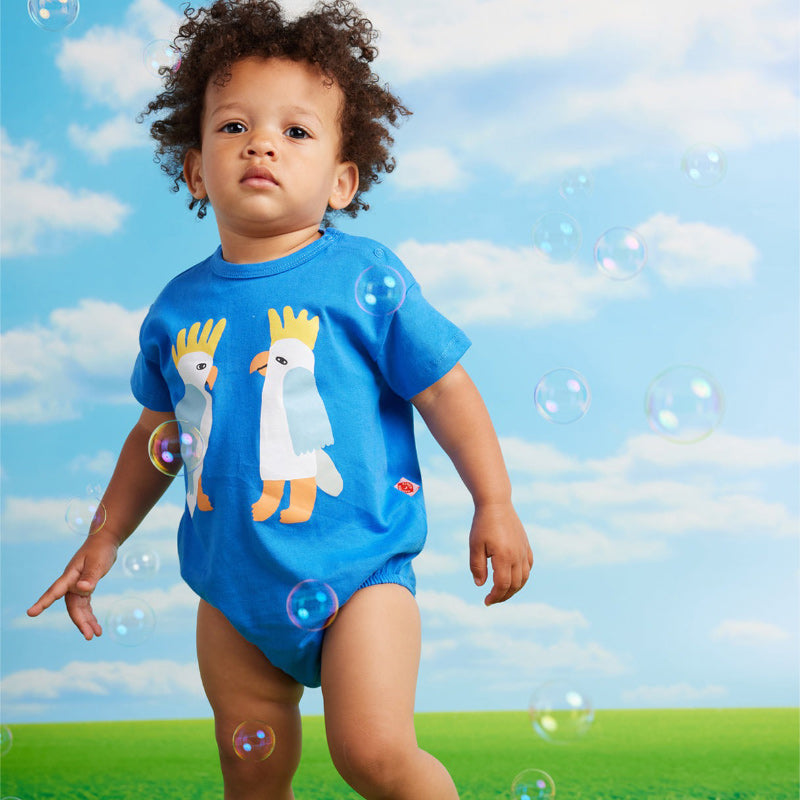 Halcyon Nights SS Bodysuit - Blue Cockatoo