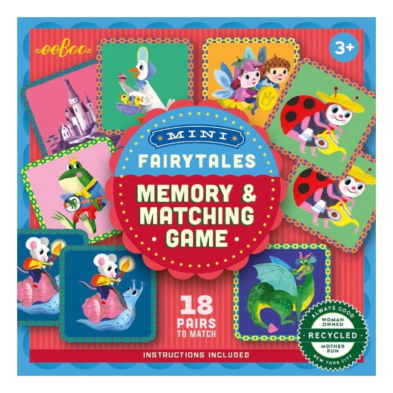 Eeboo Mini Memory & Matching Game - Fairytales