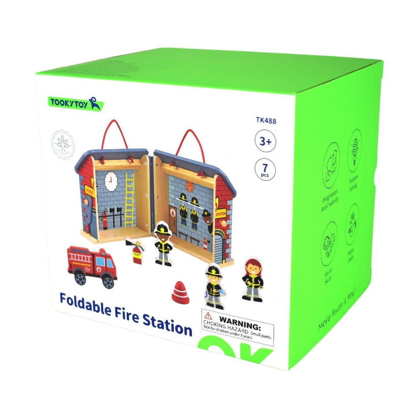 Fireman Playset With Carry Box