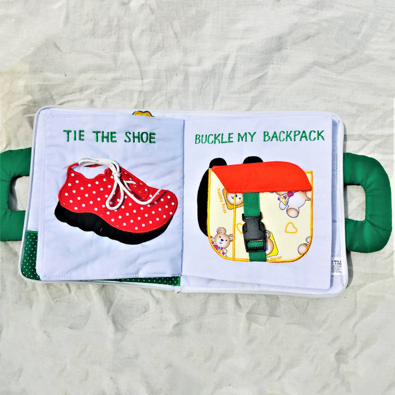 Quiet book - Green Stripe