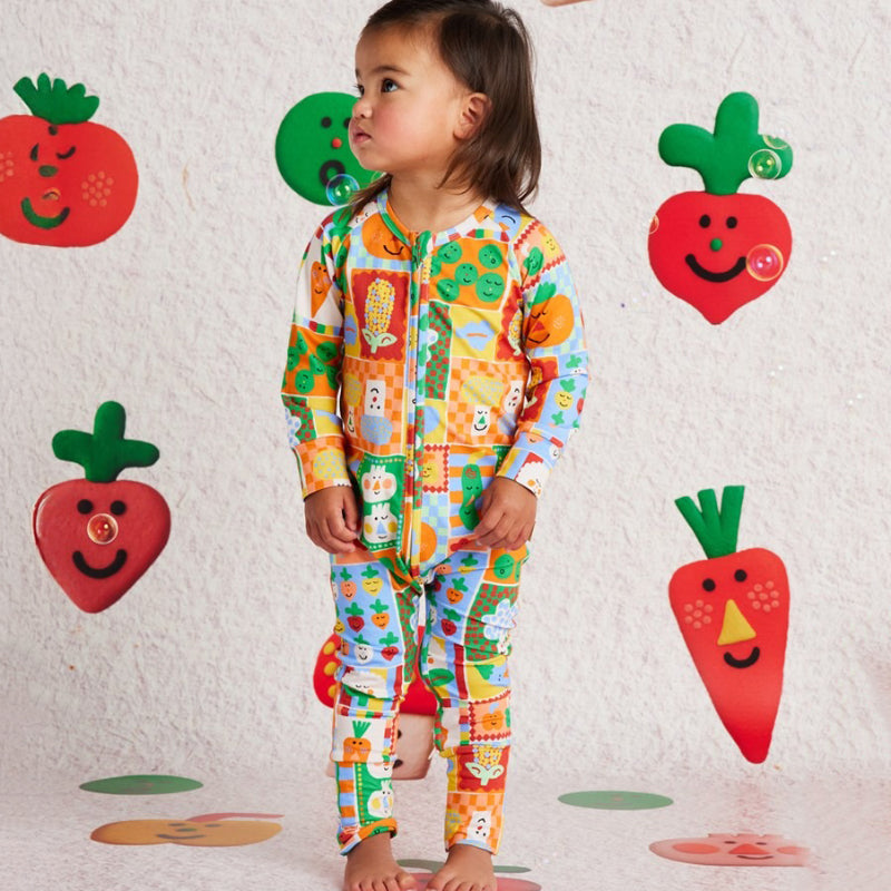 Halcyon Nights LS Romper - Pocket Patch