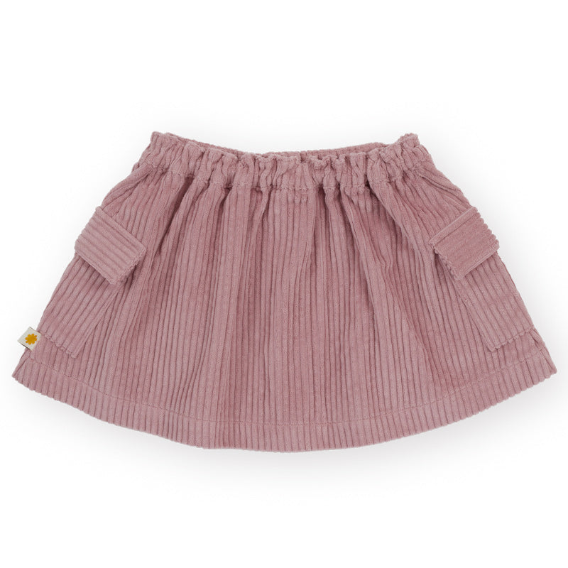 Goldie + Ace Corduroy Pocket Skirt - Dusty Pink