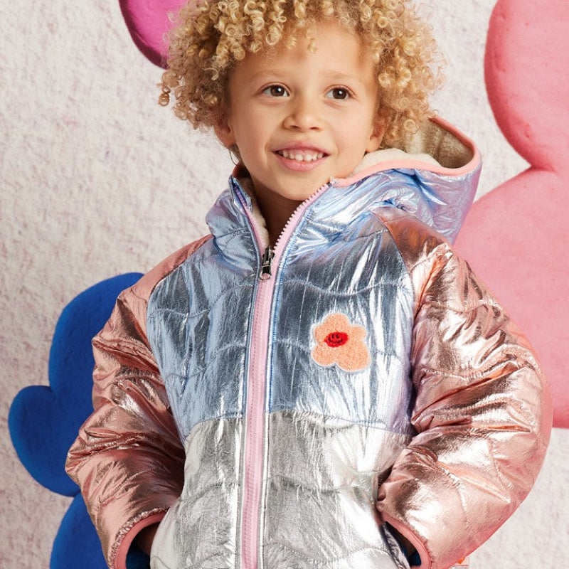 Halcyon Nights Reversible Kids Puffer Jacket - Hej Blomma!