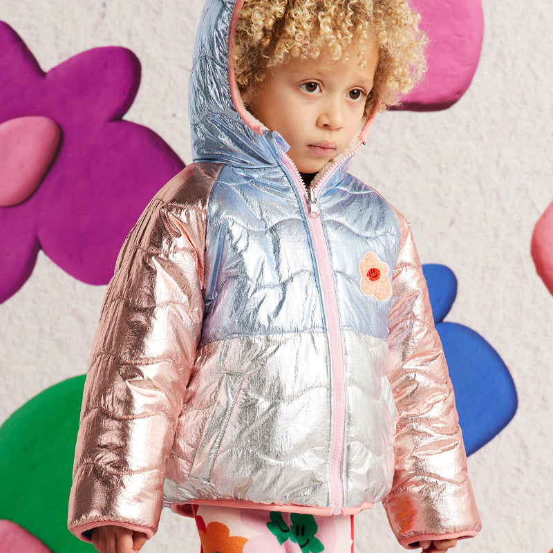 Halcyon Nights Reversible Kids Puffer Jacket - Hej Blomma!