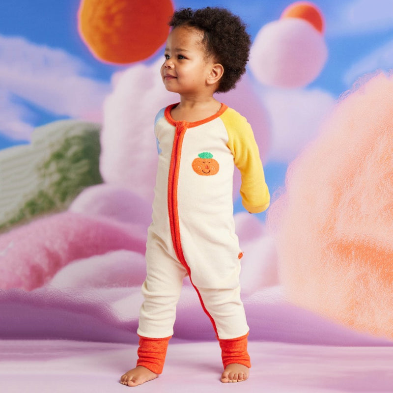 Halcyon Nights Long Sleeve Terry Romper - Pocket Patch