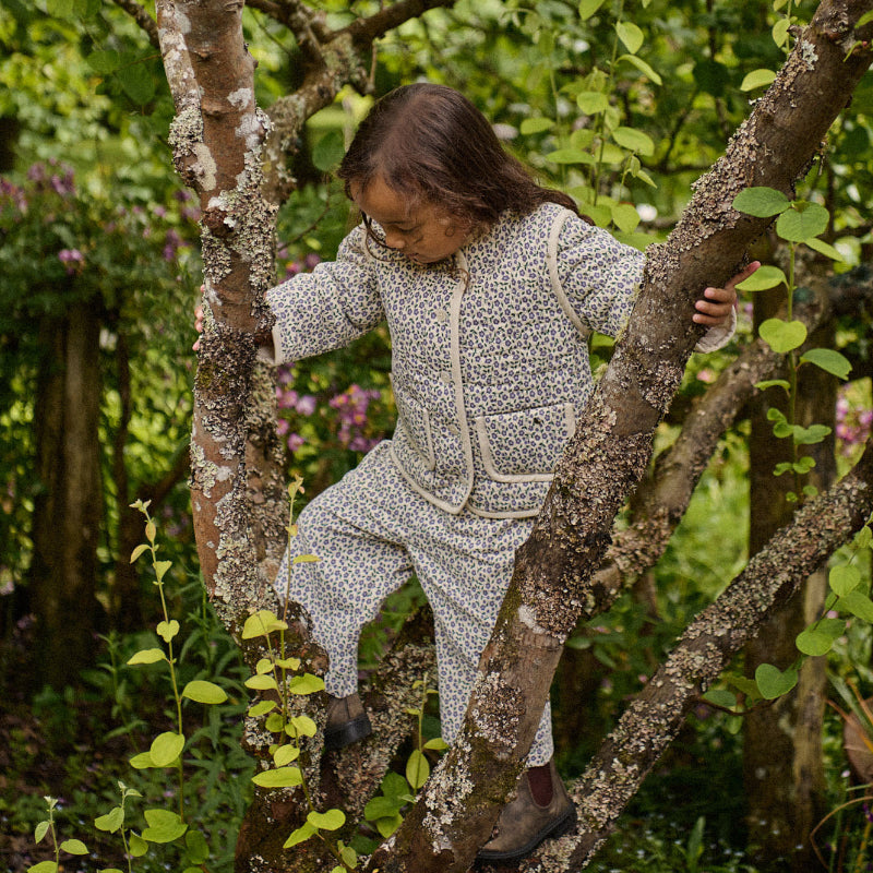 Nature Baby Edith Quilted Jacket - Briarwood Heron
