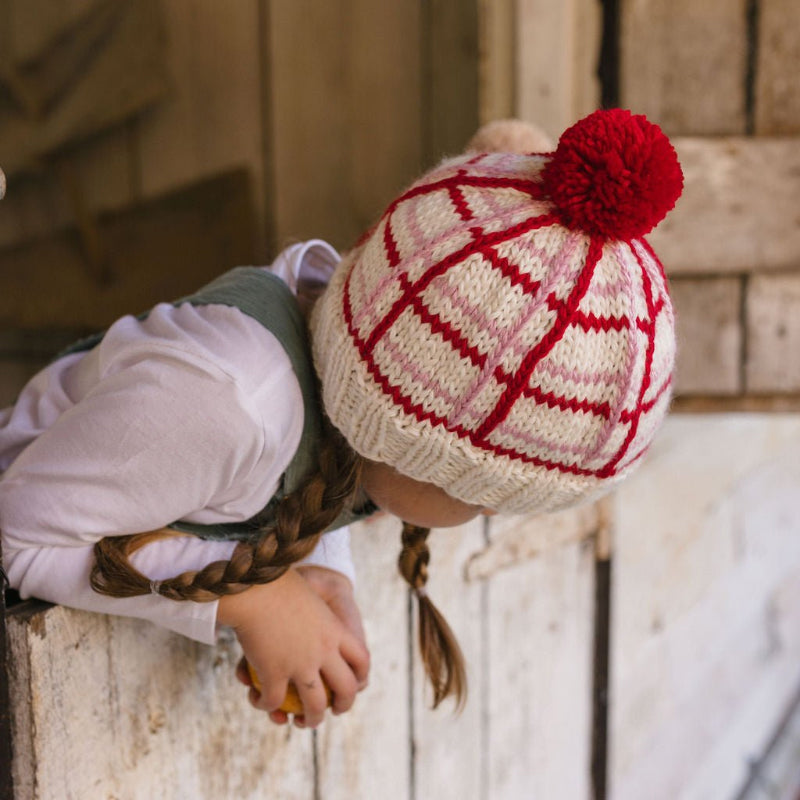 Acorn Crossroads Beanie - Pink/Red