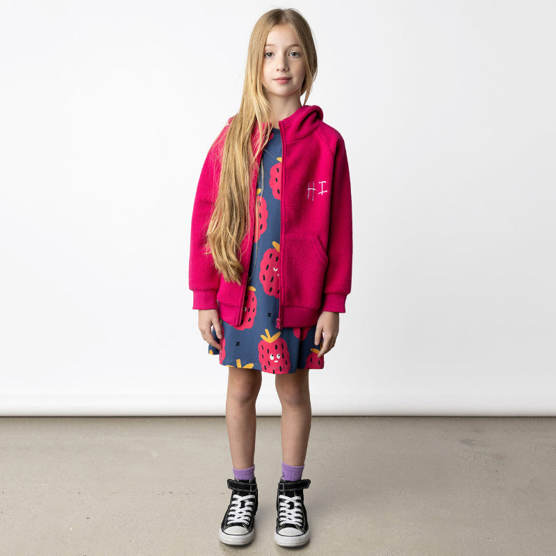 Minti Teddy Zip - Hot Pink