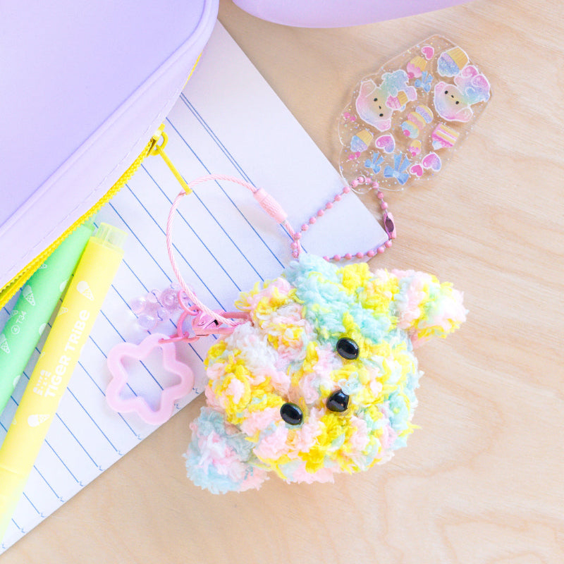 Tiger Tribe Bag Charm Kit - Fluffy Dog