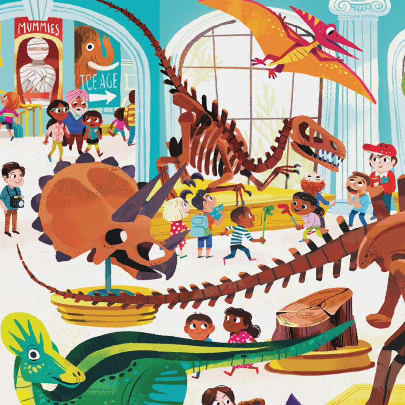 Tiger Tribe 60PC Puzzle - Day At the Museum