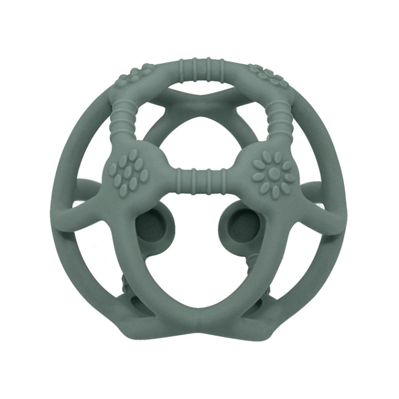 Living Textiles Silicone Teething Ball - Sage