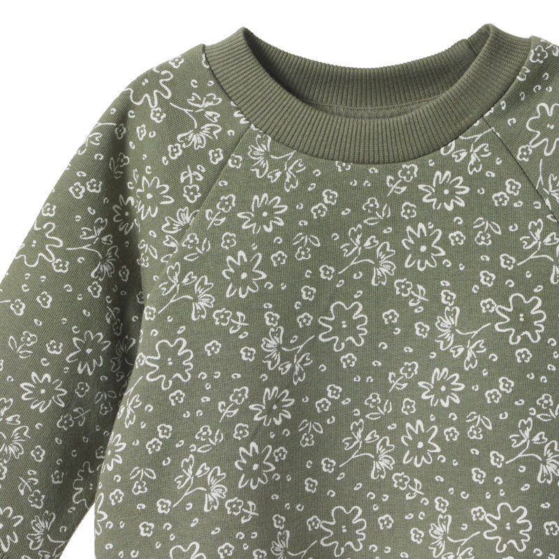 Nature Baby Emerson Sweater - Bloomsbury Nettle Print