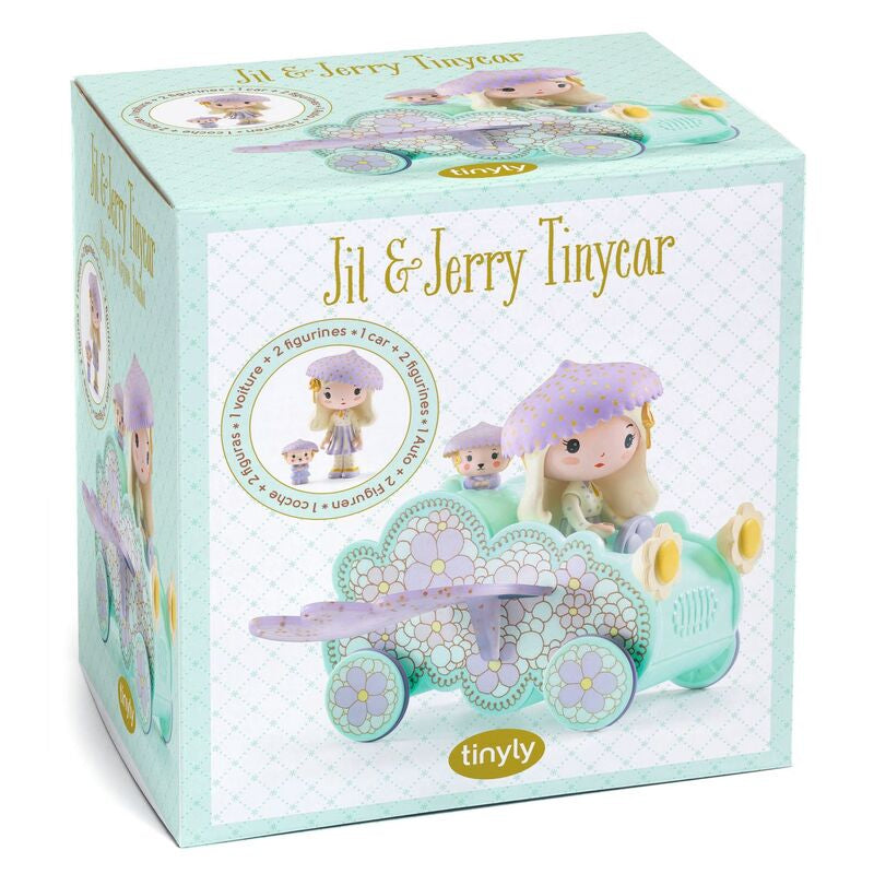 Djeco Tinyly Figurines & Tinycar - Jil & Jerry