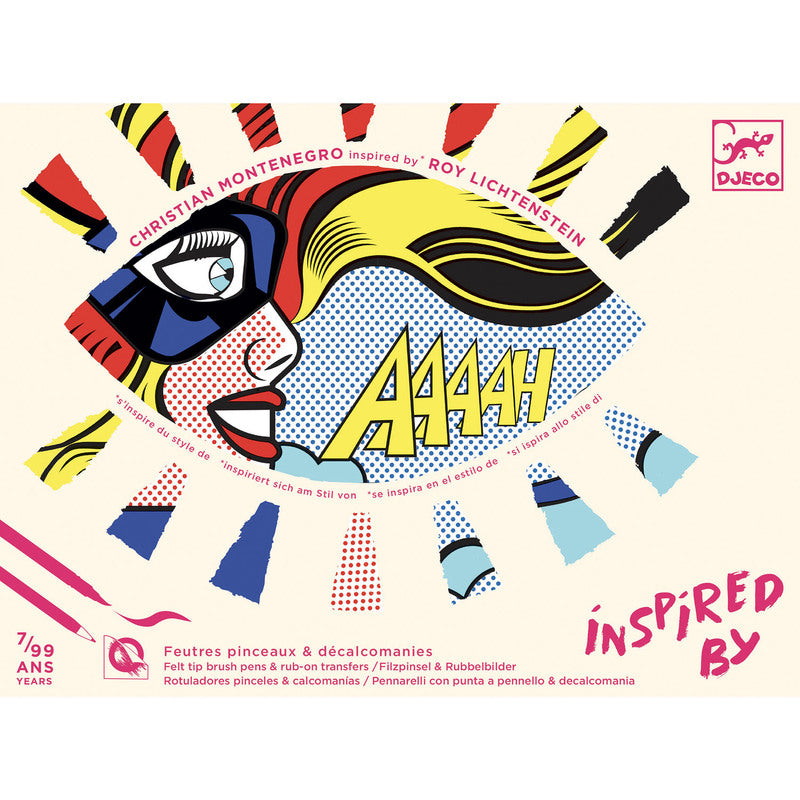 Inspired By Superheroes-Roy Lichtenstein-Felt Brushes