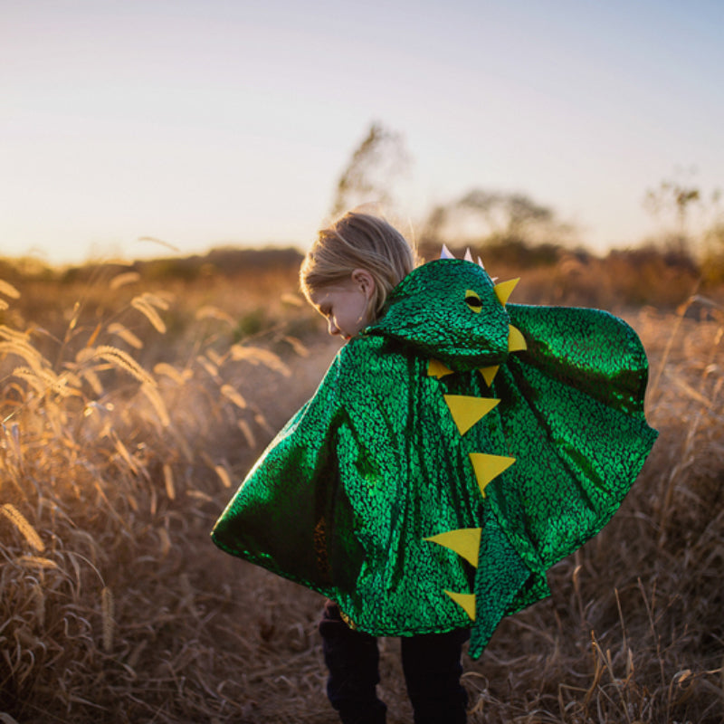 Metallic Green Dragon Cape 2-3