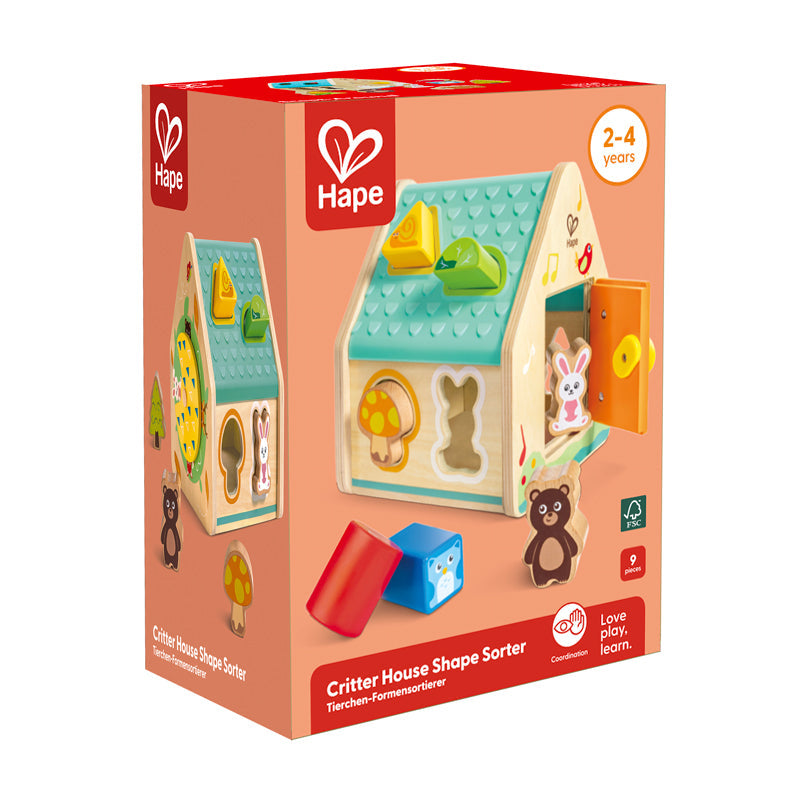 Hape Critter House Shape Sorter