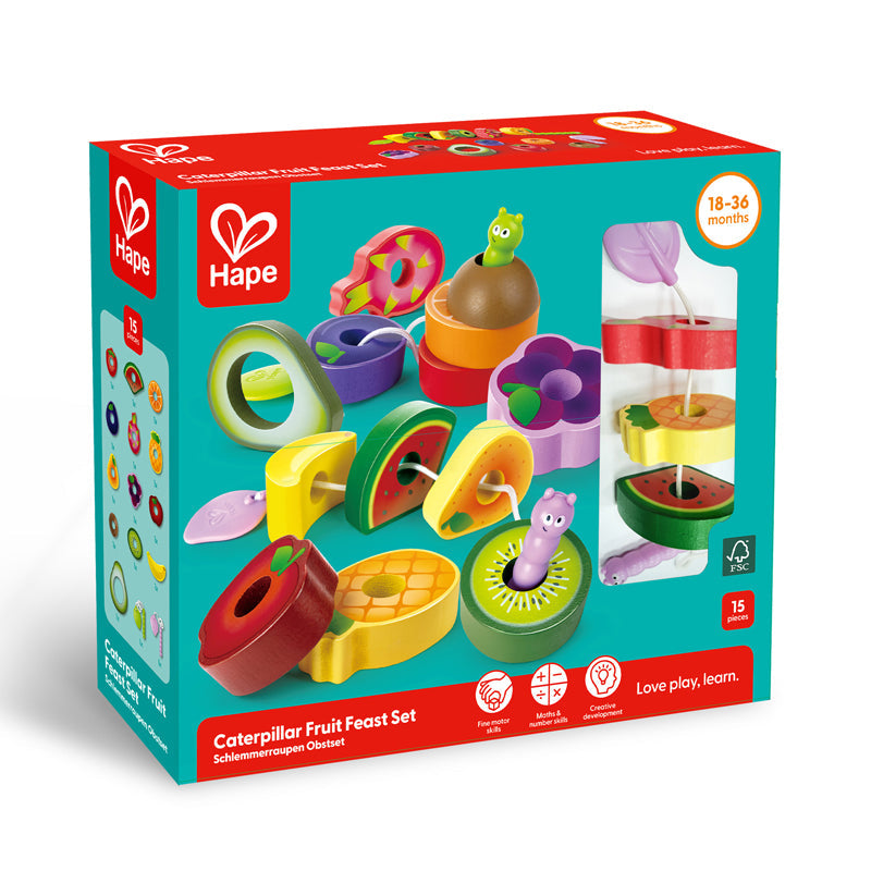 Hape Caterpillar Fruit Feast Set