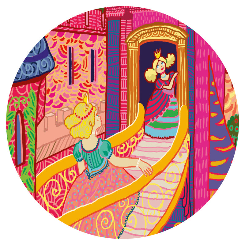 Djeco 54 Silhouette Puzzle - The Fairy Castle