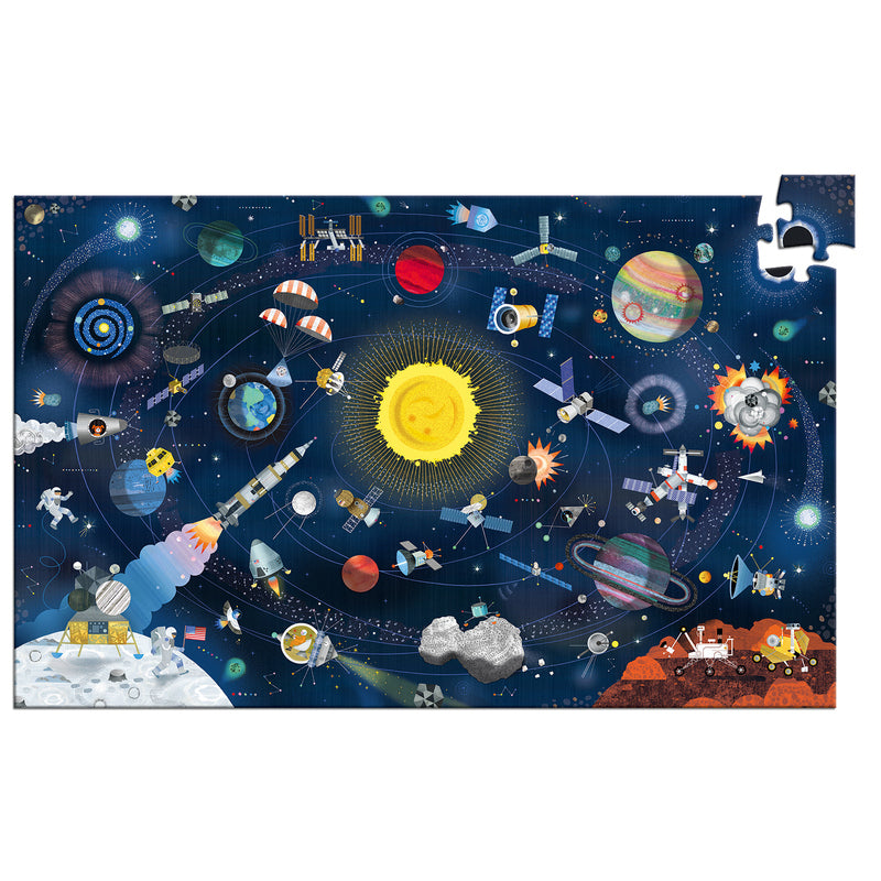 Djeco 200PC Observation Puzzle & Booklet - Space