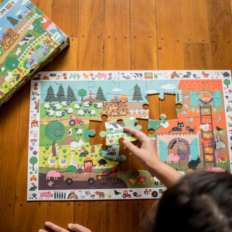 Djeco 35PC Observation Puzzle - Farm