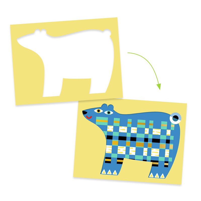 Djeco Paper Weaving Set - Animal Create