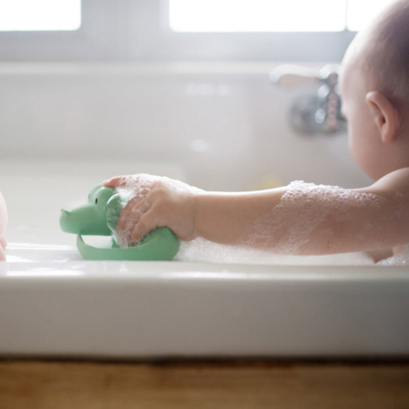 Tikiri Zoo Rubber Rattle/Bath Toy - Crocodile