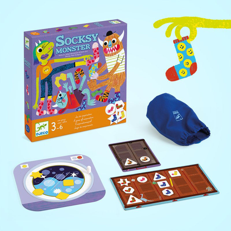 Djeco Socksy Monster Matching Game