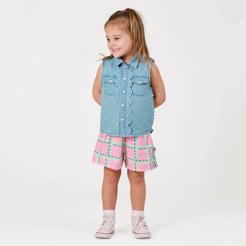 Goldie + Ace Shorts - Apple Check