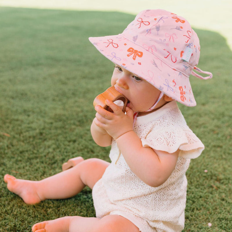 Acorn Sunhat - Little Bows Pink