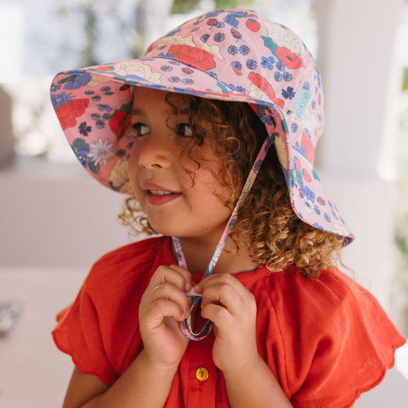 Acorn Sunhat - Berry Floral