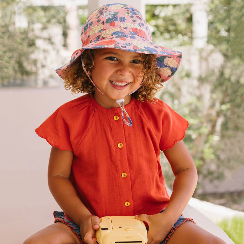 Acorn Sunhat - Berry Floral