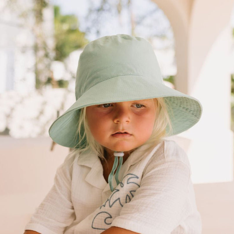 Acorn Wide Brim Bucket Hat - Sage