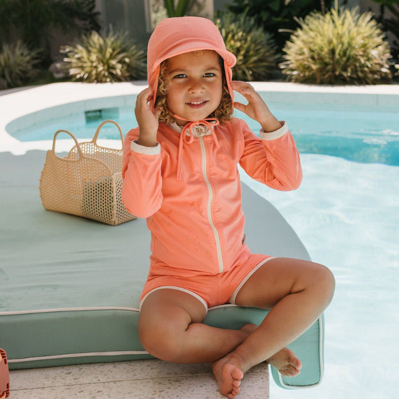 Acorn Swimming Set - Neon Coral