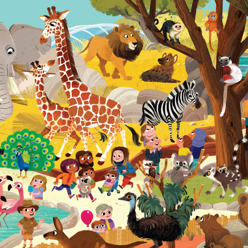 Day at the Museum Zoo Puzzle 60PC