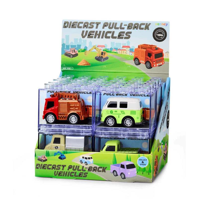 Verney City Pull Back Cars - Assorted