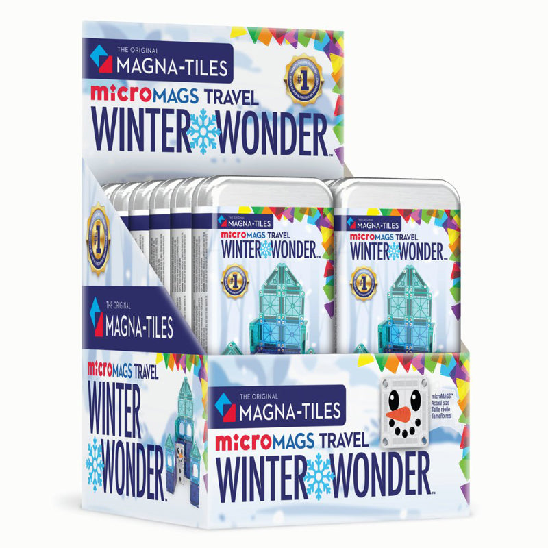 Magna Tiles microMAGS Travel Set 26PC - Winter Wonderland