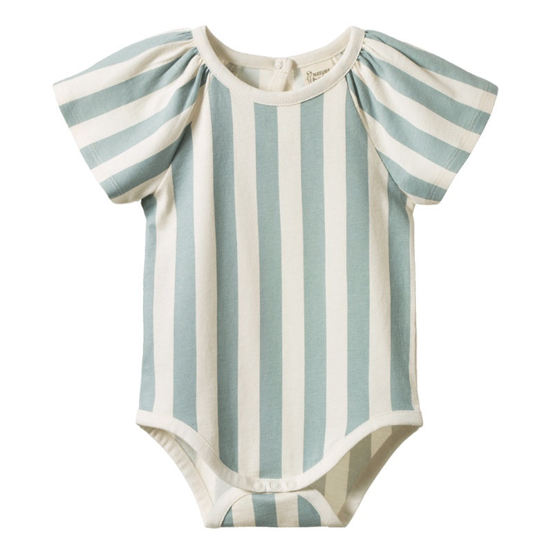 Nature Baby Faye Bodysuit - Star Dew Stripe