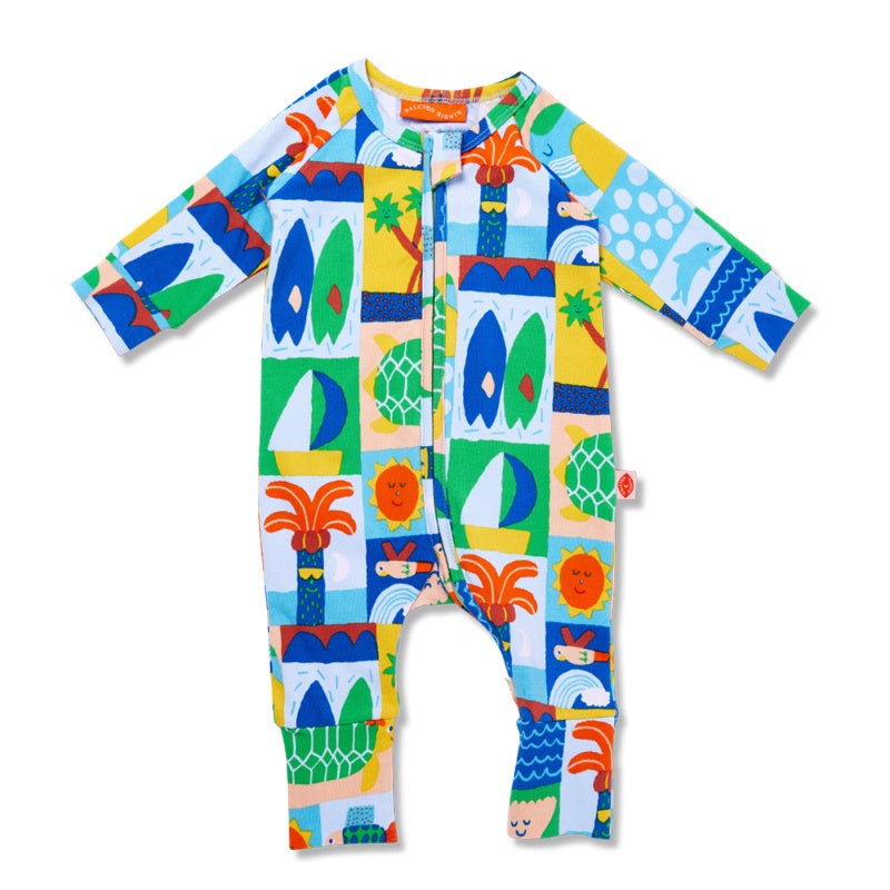 Halcyon Nights LS Romper - Hello Sunshine