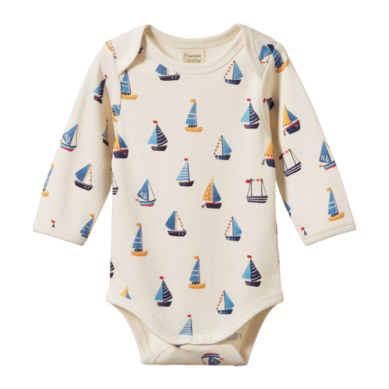 Nature Baby Long Sleeve Bodysuit - Regatta