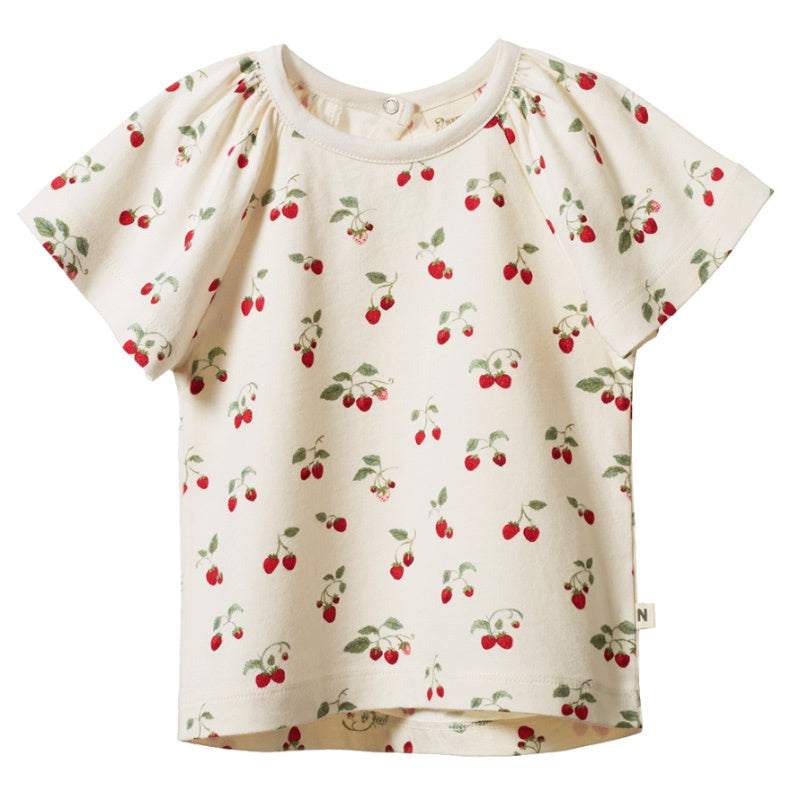 Nature Baby Faye Tee - Strawberry Blush