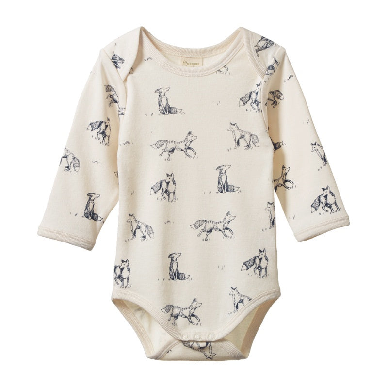 Nature Baby LS Bodysuit - Foxy Print