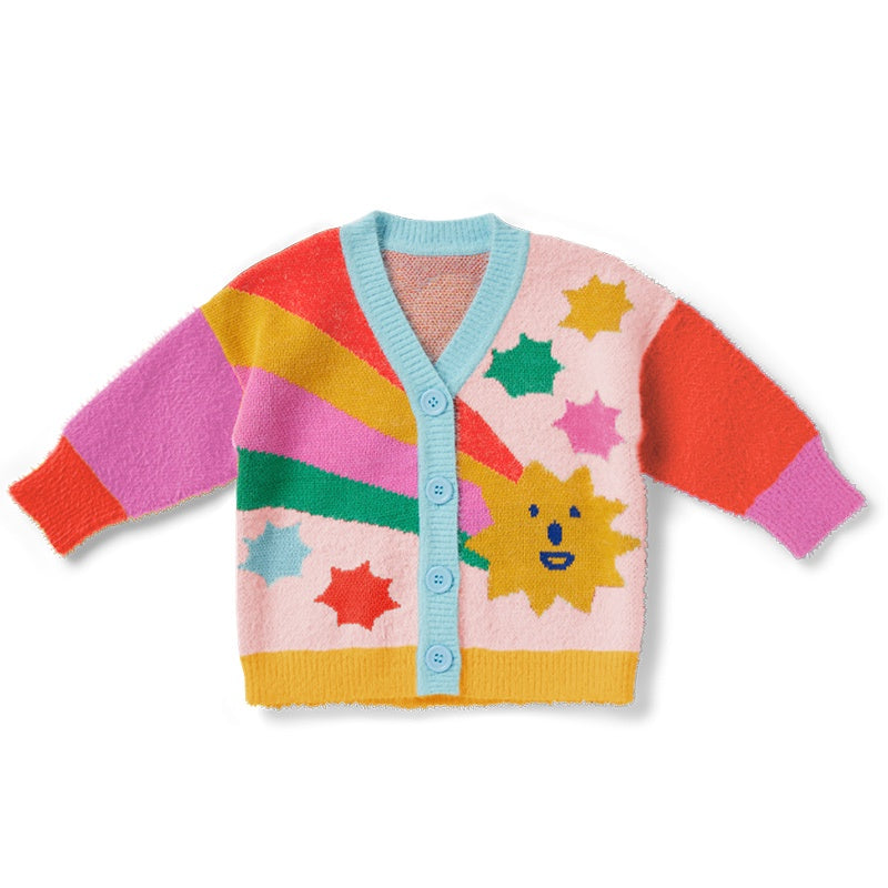 Halcyon Nights Knit Cardigan - Rainbow Valley