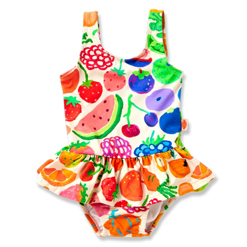 Halcyon Nights Baby Frill Bather - Eat The Rainbow