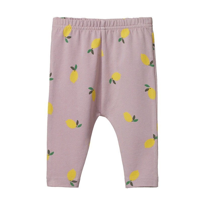 Nature Baby Leggings - Lilac Lemon