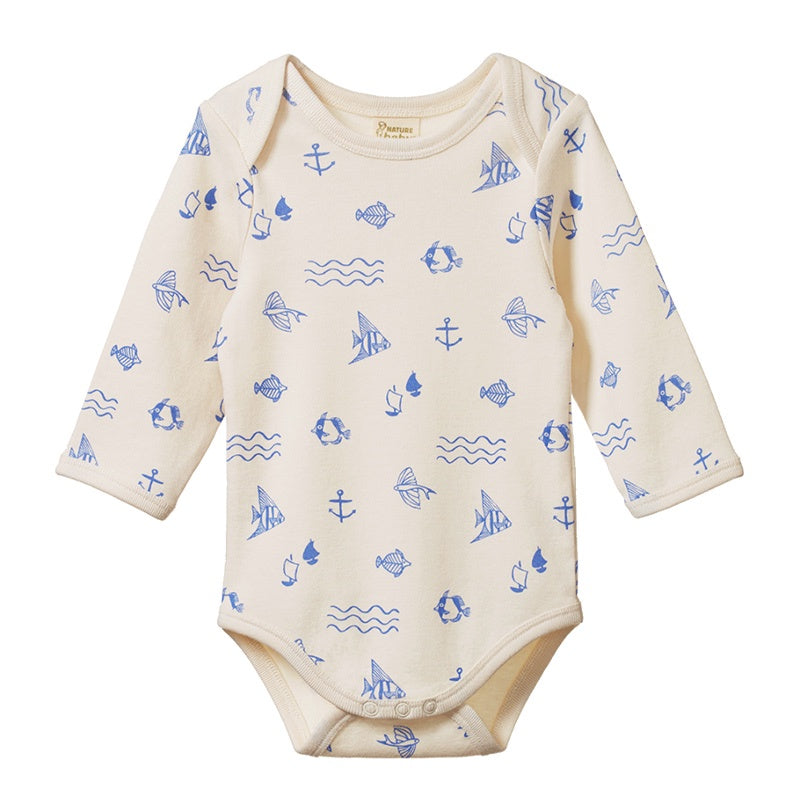 Nature Baby LS Bodysuit - Atlantic