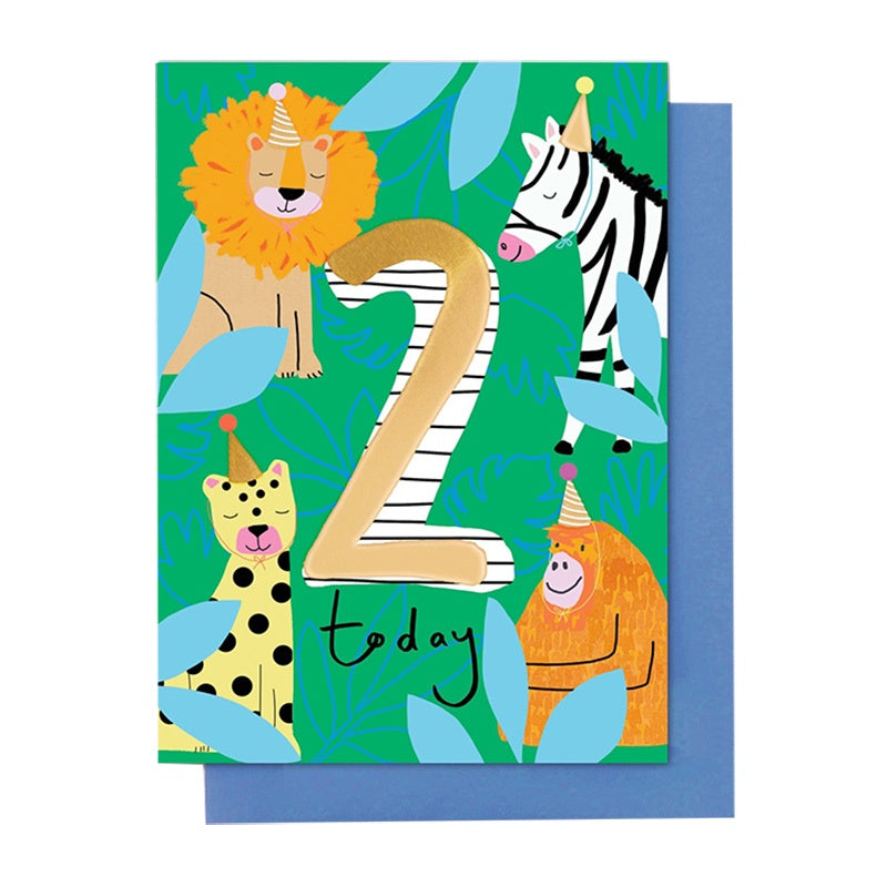 Age 2 Card - Safari