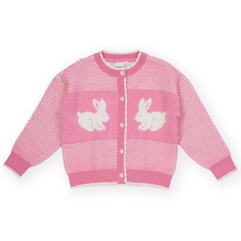 Goldie + Ace Knit Cardigan - Bunny
