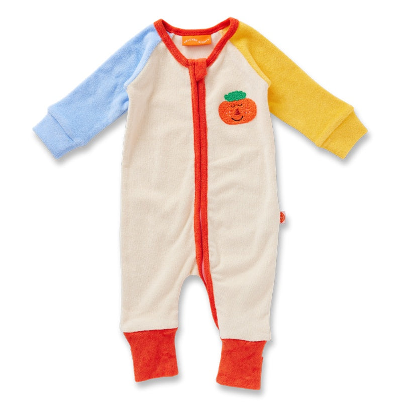 Halcyon Nights Long Sleeve Terry Romper - Pocket Patch